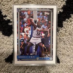 Shaquillle O’Neal 92’ Draft Pick Topps Card Number #362 1993 NBA Properties Blue